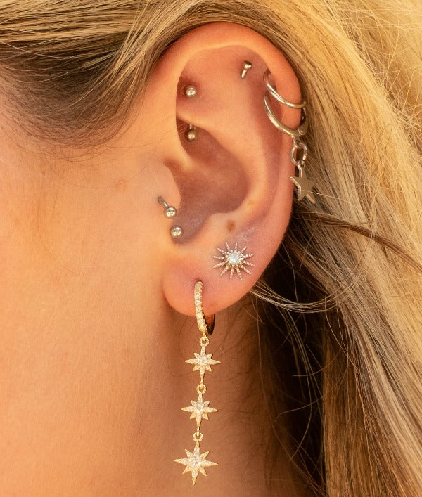 Moon & Starburst Studs