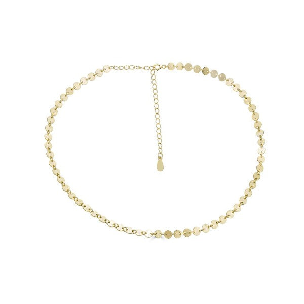 Gold Coin 14K Over Silver Necklace