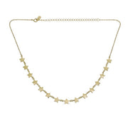 MultiStar 14K Over Silver Necklace